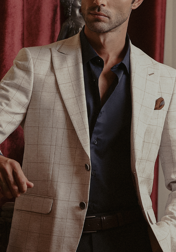 کت دو دکمه چهارخانه 4523 - Image 2