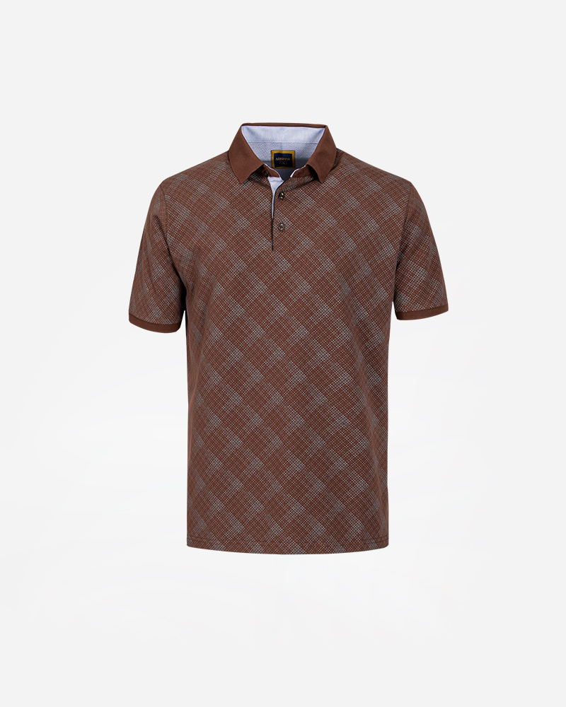 تیشرت 3 دکمه زرشکی