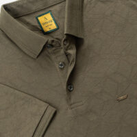 تیشرت سه دکمه طرحدار سبز تیشرت سه دکمه طرحدار سبز