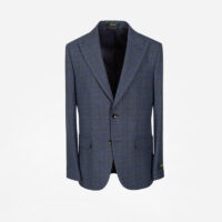 کت دو کمه چهارخانه سورمه ای کت دو کمه چهارخانه سورمه ای