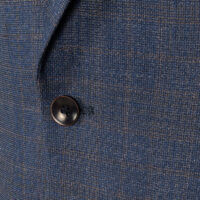 کت دو کمه چهارخانه سورمه ای کت دو کمه چهارخانه سورمه ای